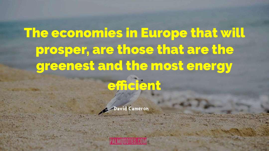 David Cameron Quotes: The economies in Europe that