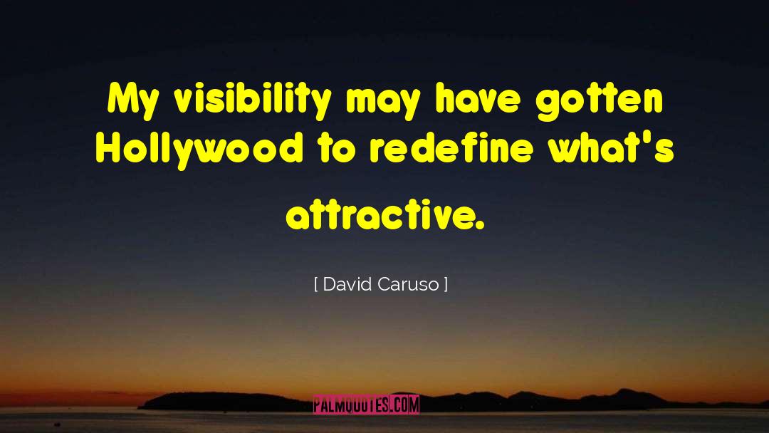 David Caruso Quotes: My visibility may have gotten