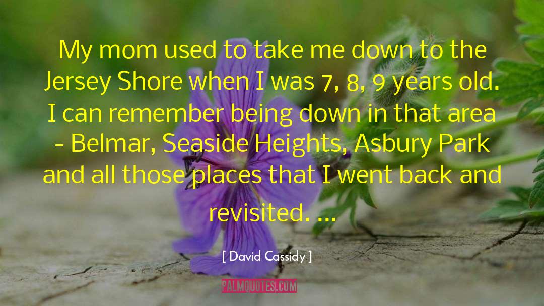 David Cassidy Quotes: My mom used to take