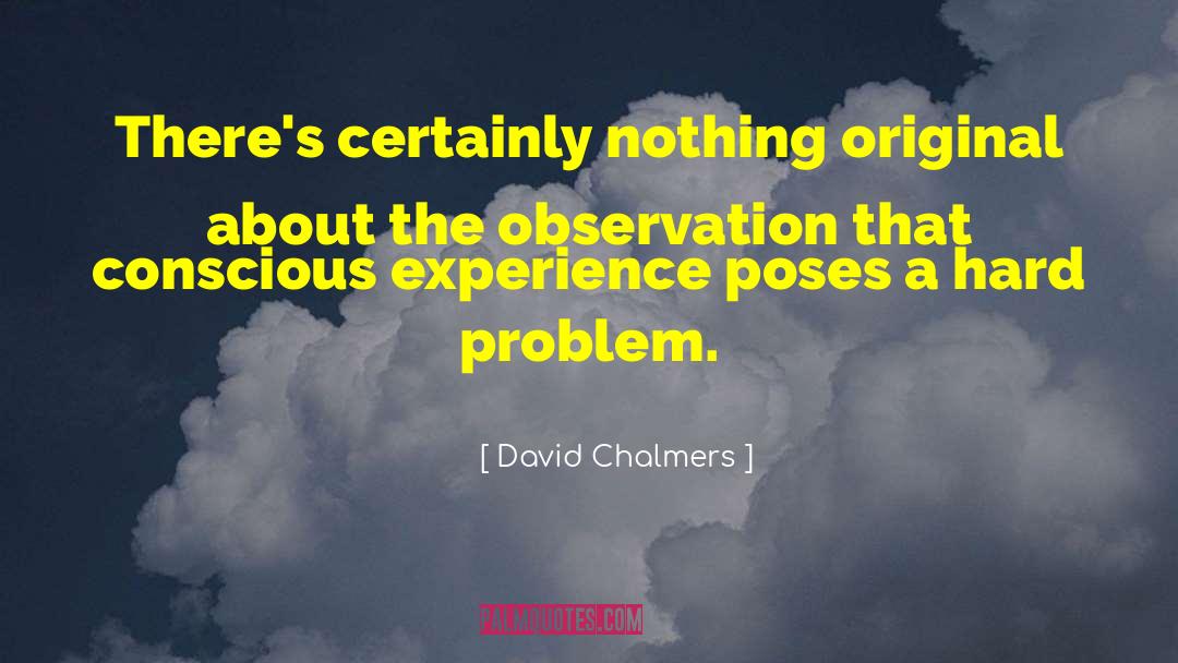 David Chalmers Quotes: There's certainly nothing original about