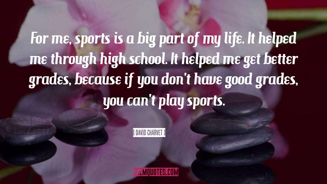 David Charvet Quotes: For me, sports is a