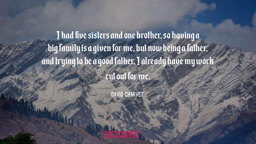 David Charvet Quotes: I had five sisters and