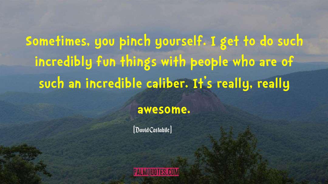 David Costabile Quotes: Sometimes, you pinch yourself. I
