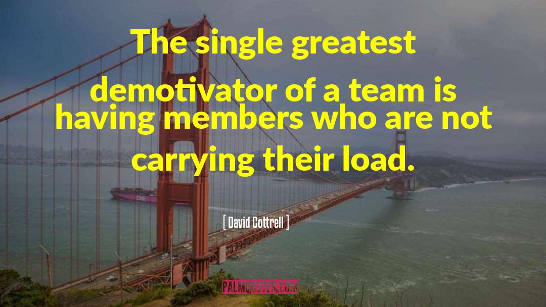 David Cottrell Quotes: The single greatest demotivator of