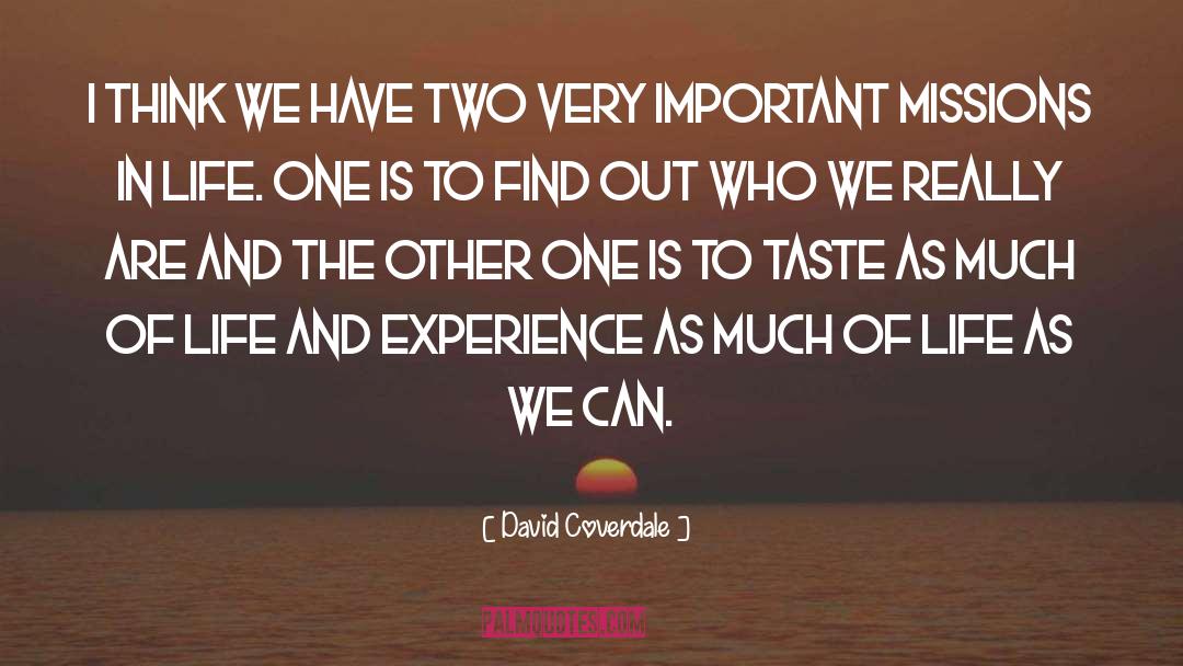 David Coverdale Quotes: I think we have two