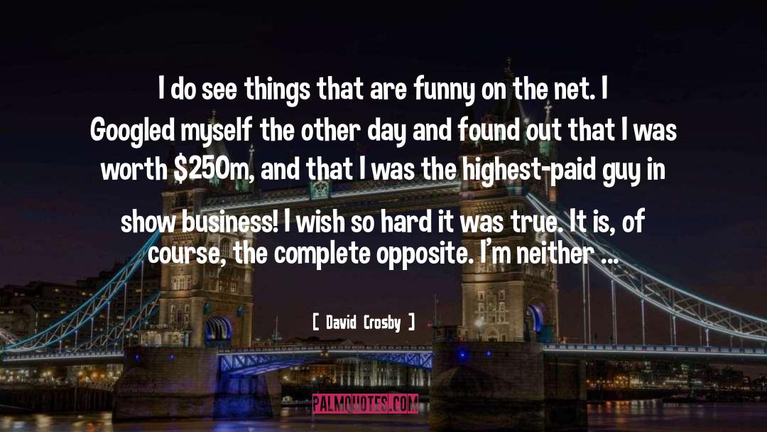 David Crosby Quotes: I do see things that