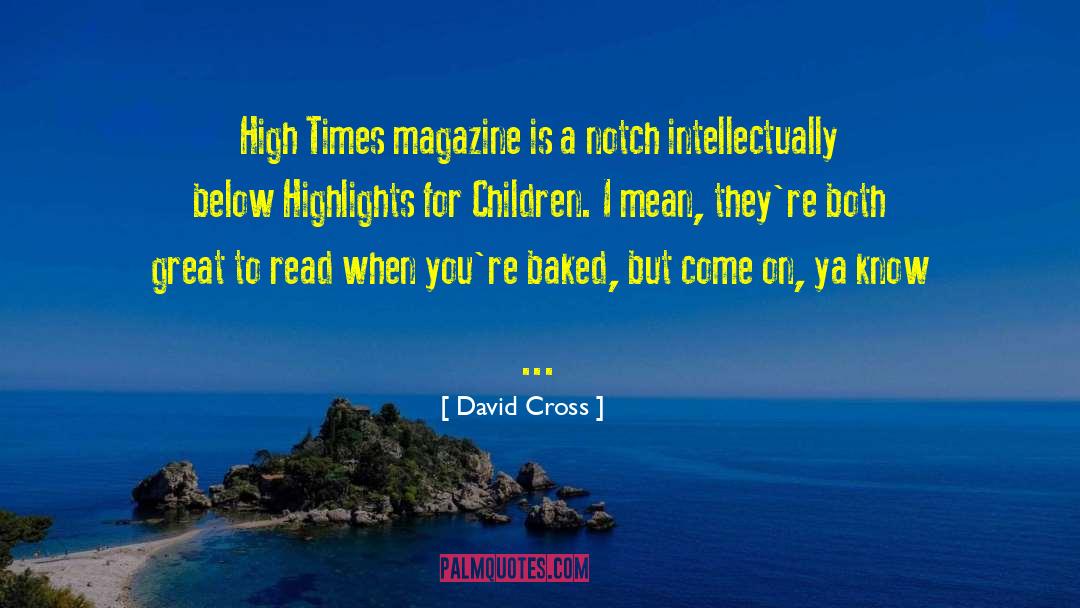 David Cross Quotes: High Times magazine is a