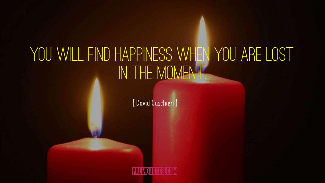 David Cuschieri Quotes: You will find happiness when