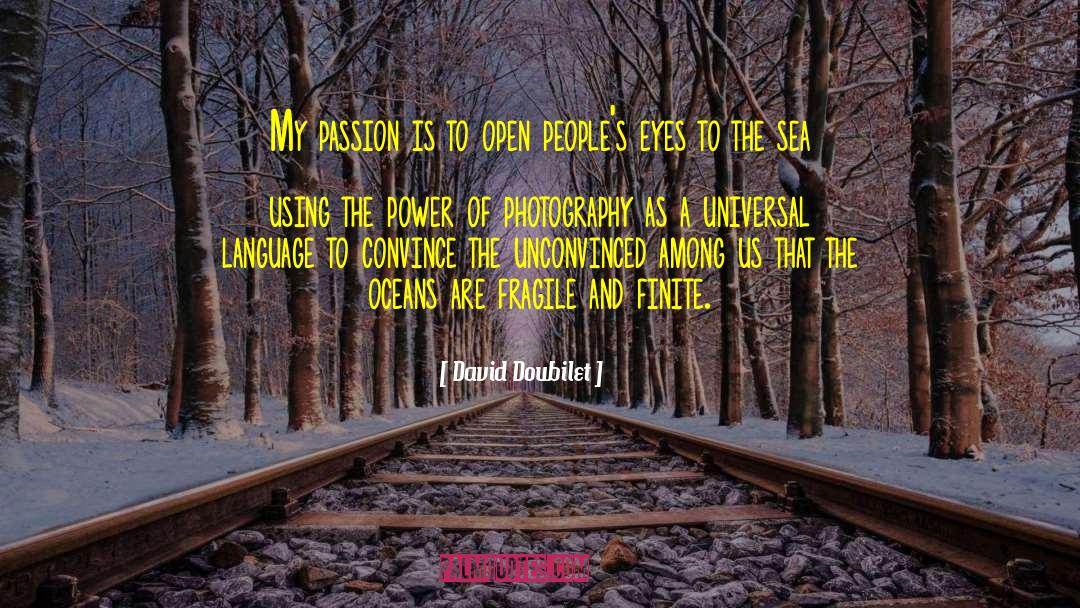 David Doubilet Quotes: My passion is to open