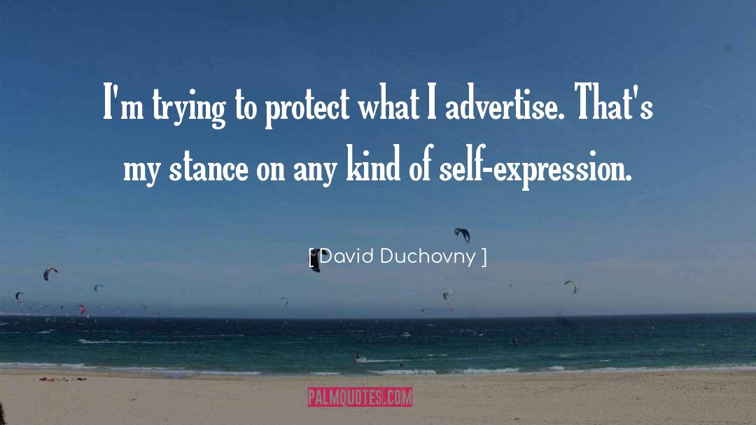 David Duchovny Quotes: I'm trying to protect what