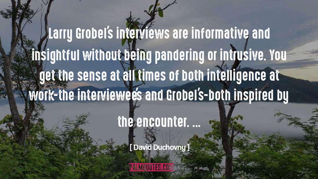 David Duchovny Quotes: Larry Grobel's interviews are informative