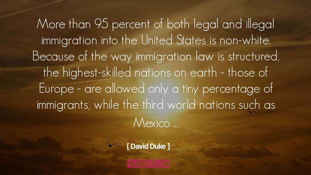 David Duke Quotes: More than 95 percent of