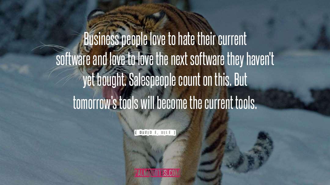 David E. Wile Quotes: Business people love to hate