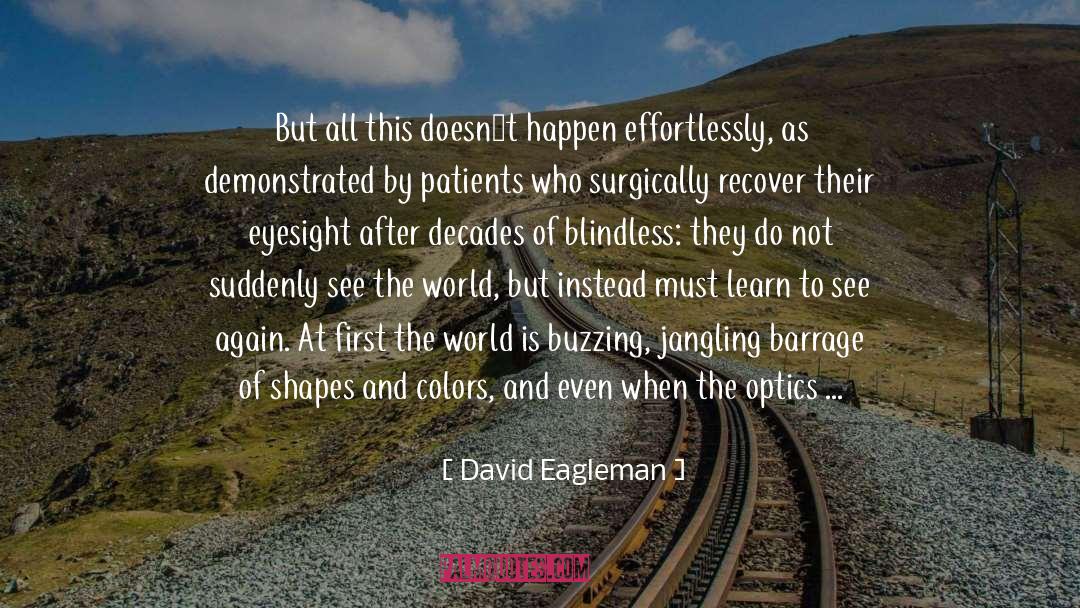 David Eagleman Quotes: But all this doesn´t happen
