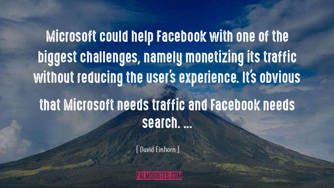 David Einhorn Quotes: Microsoft could help Facebook with