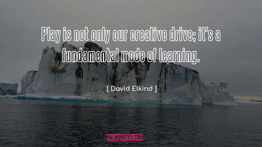 David Elkind Quotes: Play is not only our