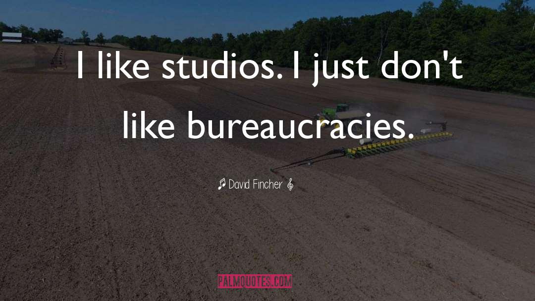 David Fincher Quotes: I like studios. I just