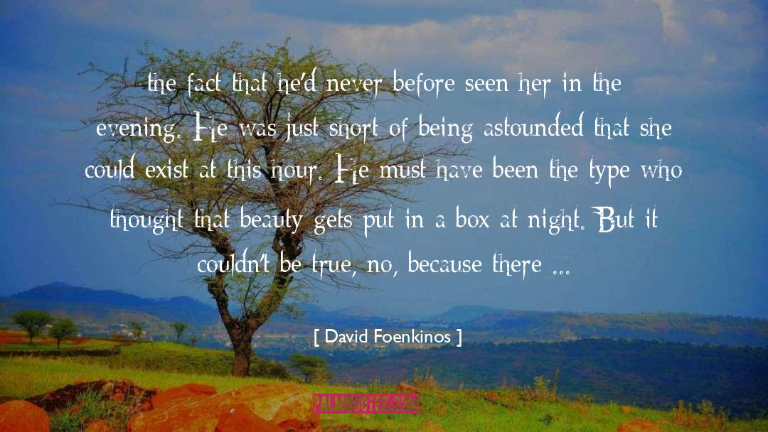 David Foenkinos Quotes: the fact that he'd never