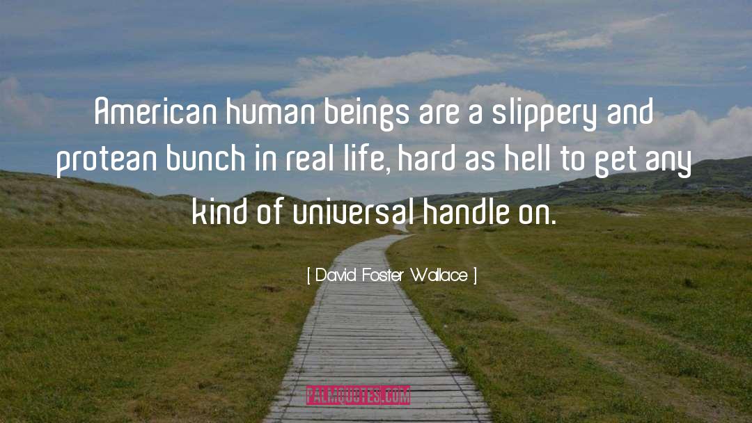 David Foster Wallace Quotes: American human beings are a