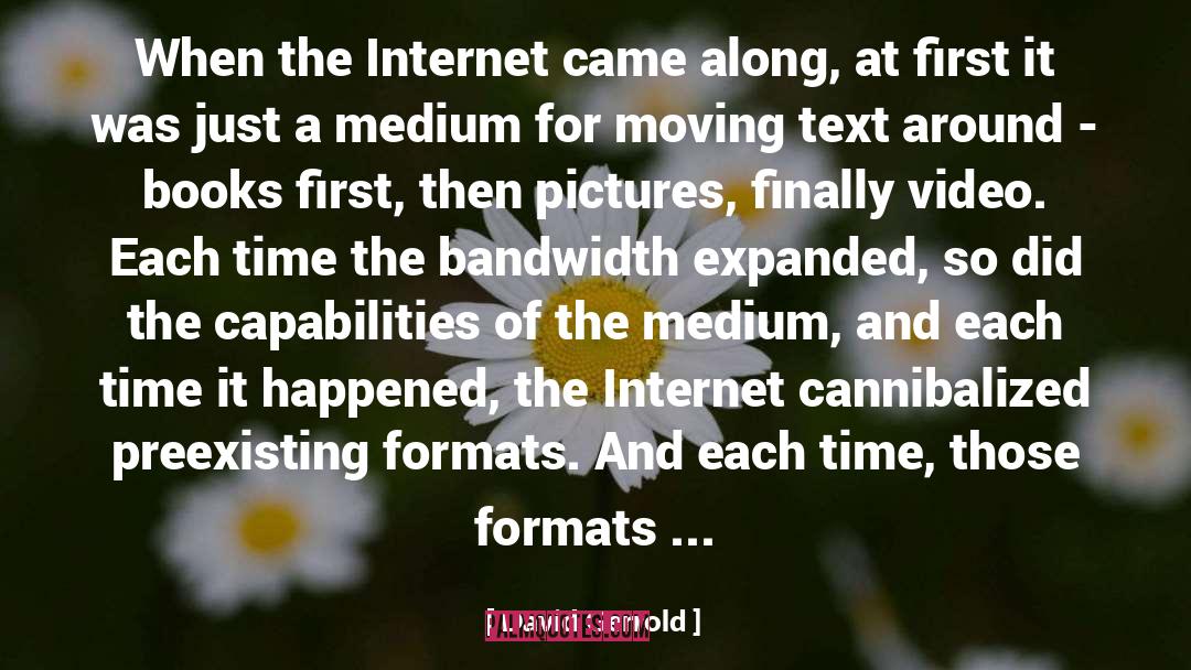 David Gerrold Quotes: When the Internet came along,
