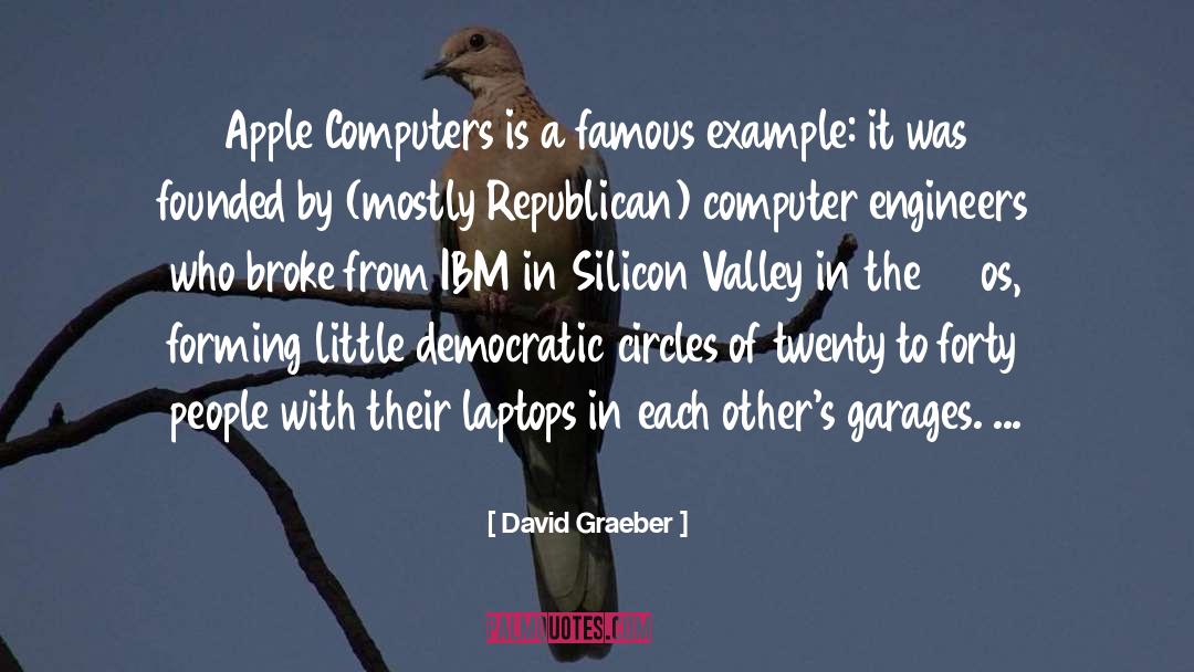 David Graeber Quotes: Apple Computers is a famous