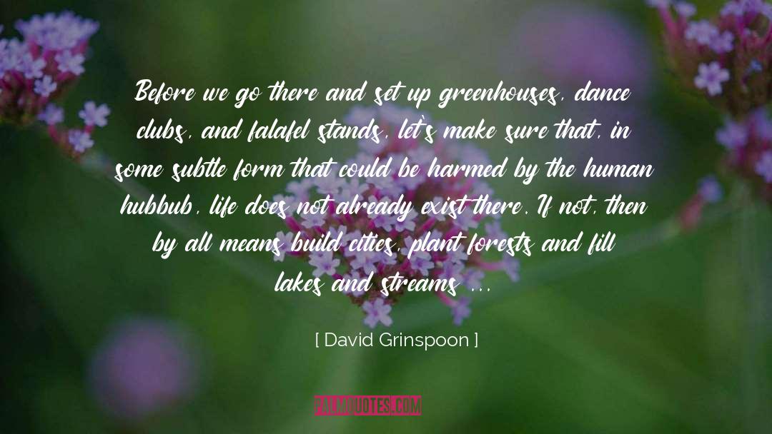David Grinspoon Quotes: Before we go there and