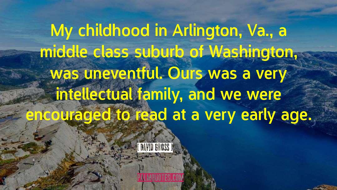 David Gross Quotes: My childhood in Arlington, Va.,