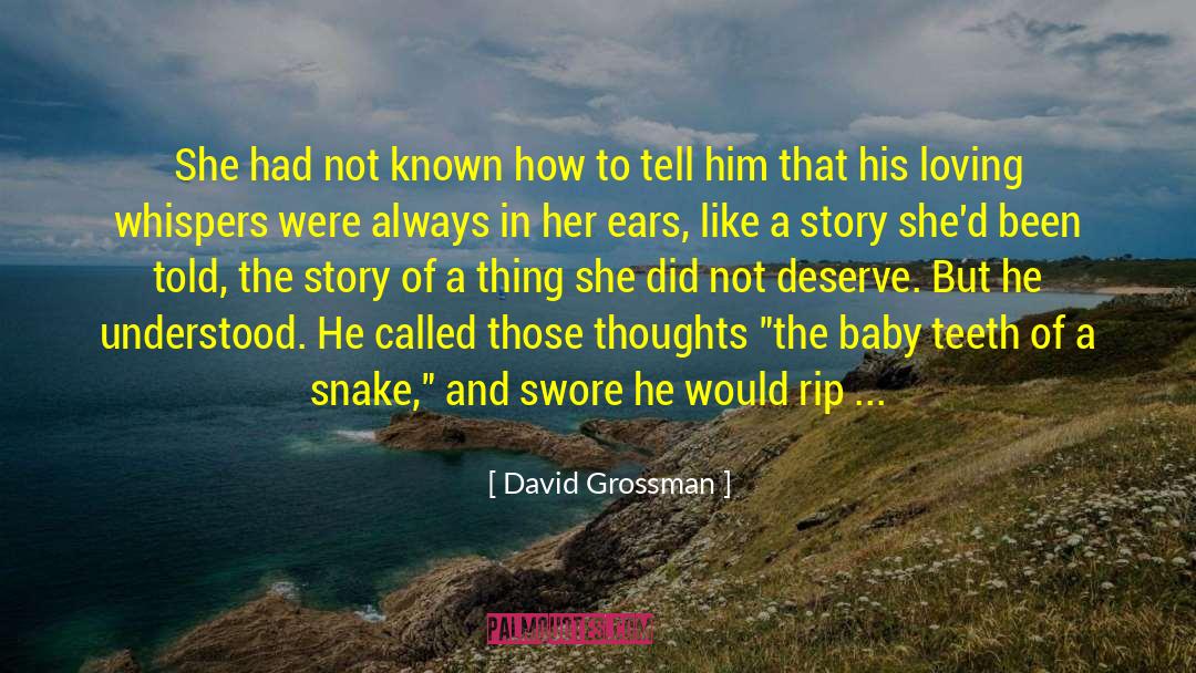 David Grossman Quotes: She had not known how