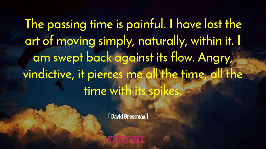 David Grossman Quotes: The passing time is painful.