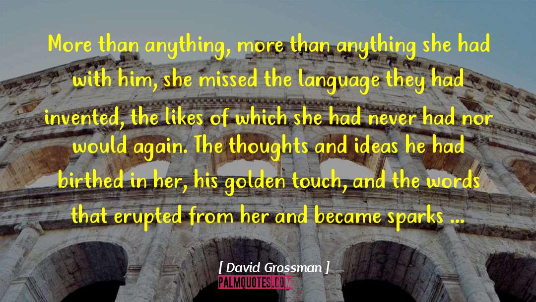 David Grossman Quotes: More than anything, more than