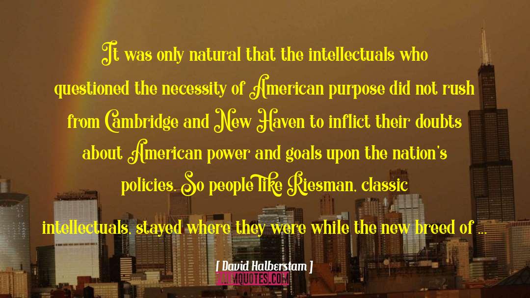 David Halberstam Quotes: It was only natural that