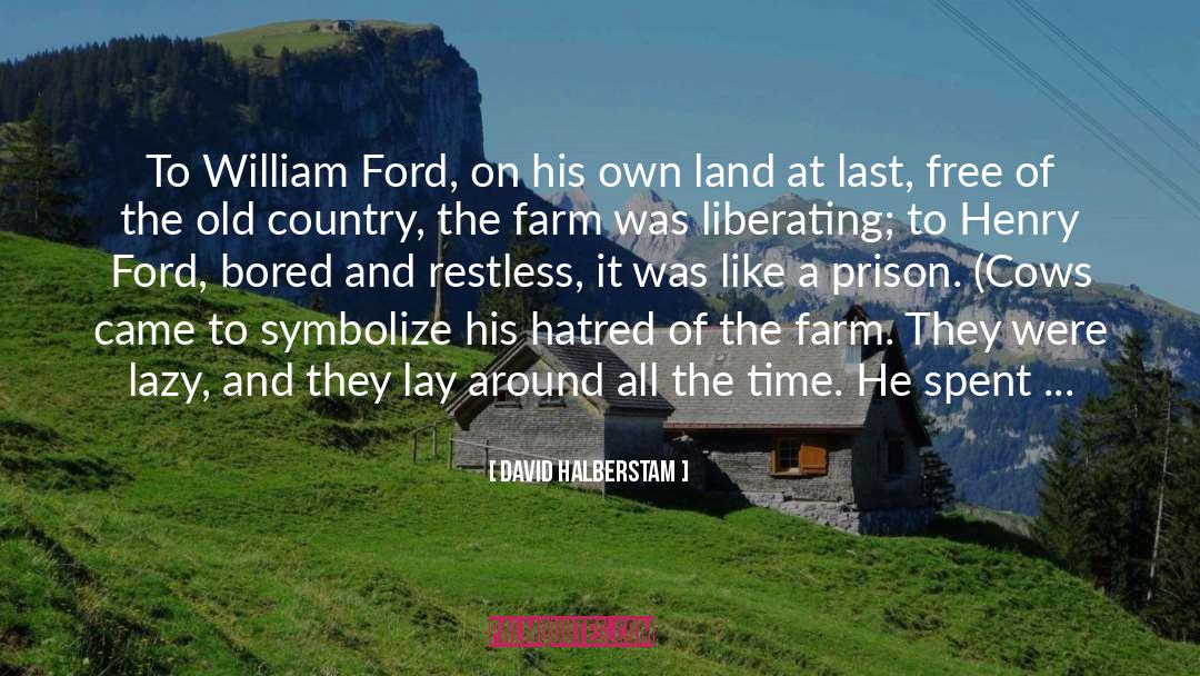David Halberstam Quotes: To William Ford, on his