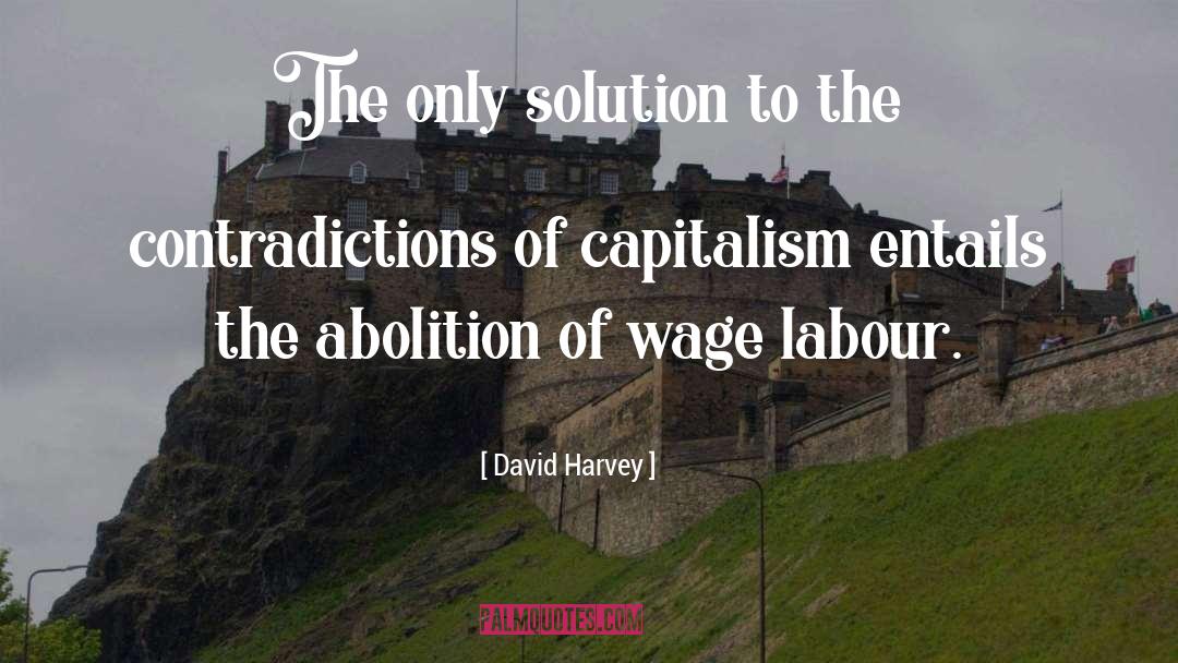 David Harvey Quotes: The only solution to the