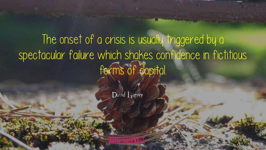 David Harvey Quotes: The onset of a crisis