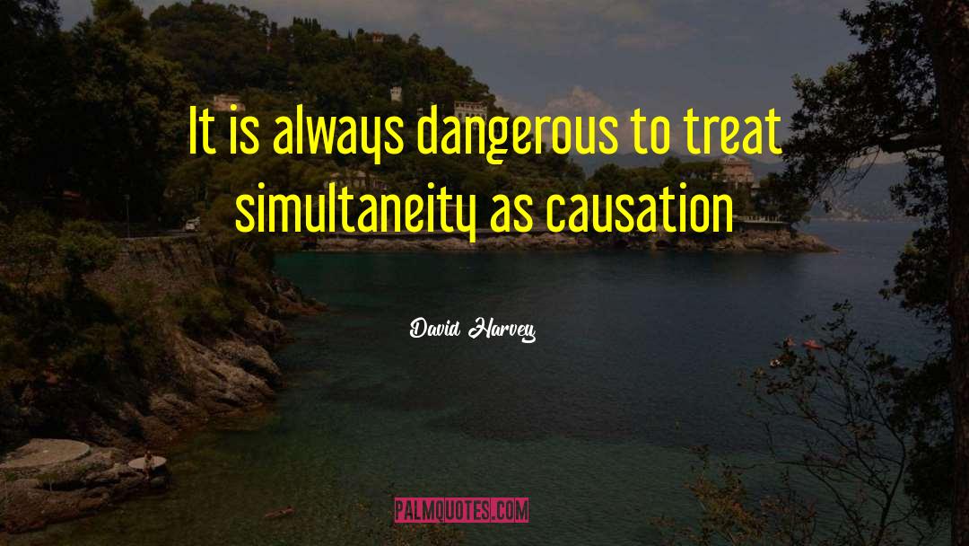 David Harvey Quotes: It is always dangerous to