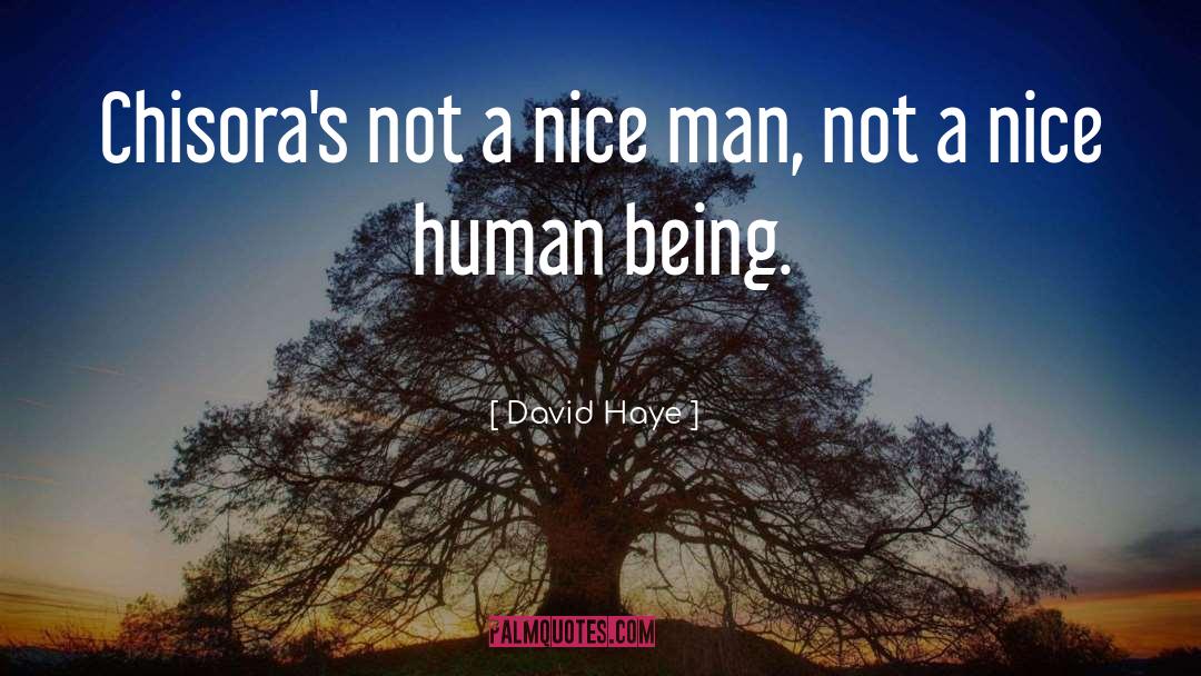 David Haye Quotes: Chisora's not a nice man,