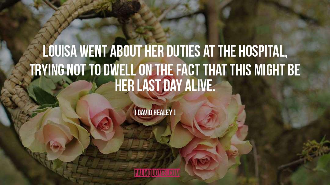 David Healey Quotes: Louisa went about her duties