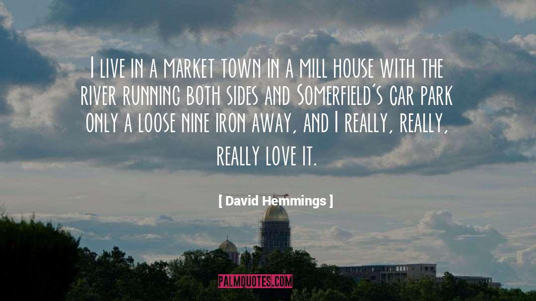 David Hemmings Quotes: I live in a market