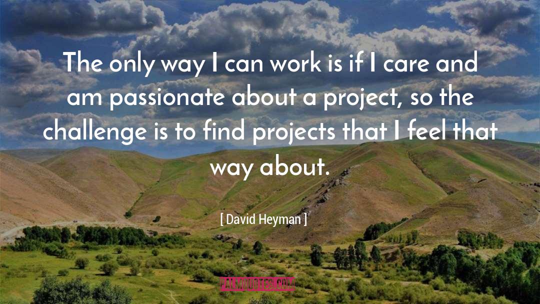 David Heyman Quotes: The only way I can