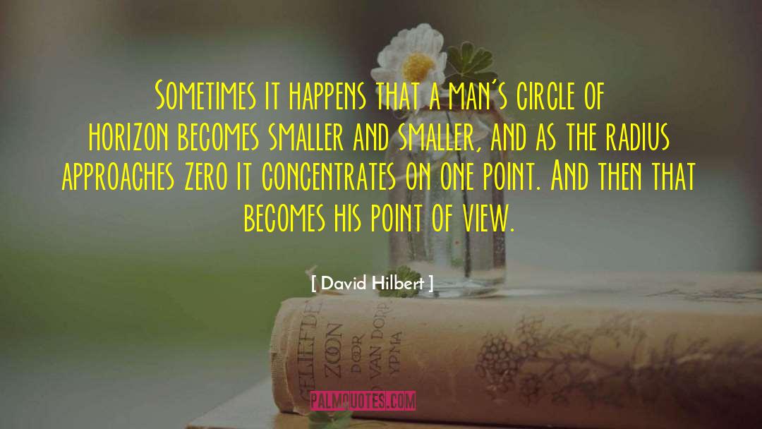 David Hilbert Quotes: Sometimes it happens that a