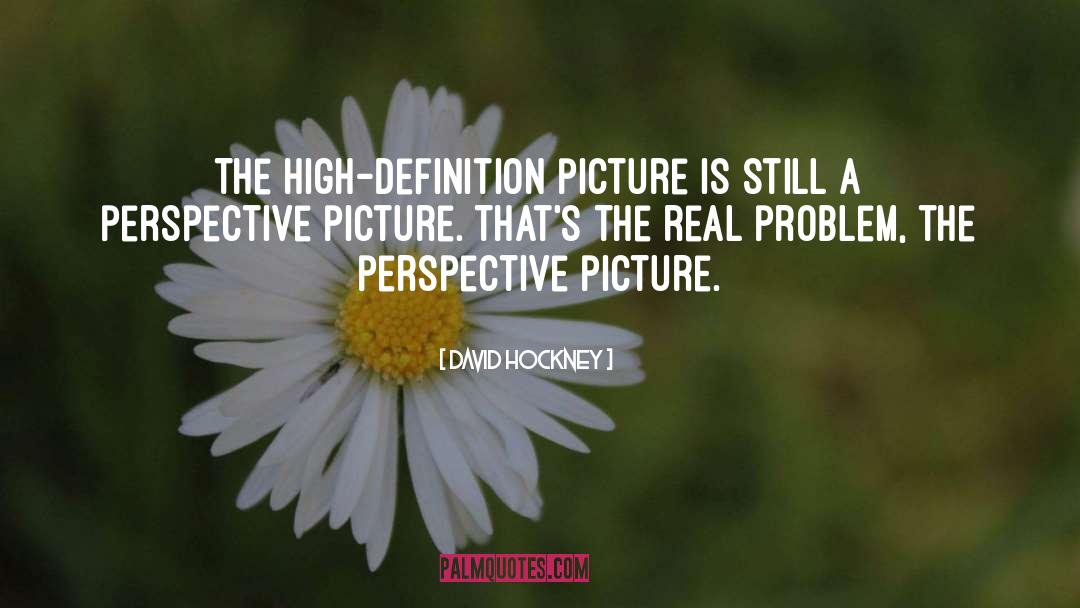 David Hockney Quotes: The high-definition picture is still