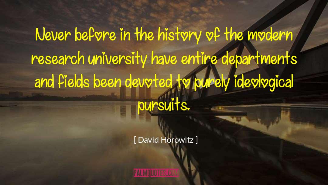 David Horowitz Quotes: Never before in the history