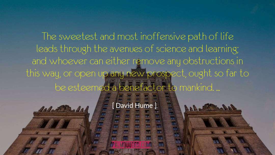 David Hume Quotes: The sweetest and most inoffensive