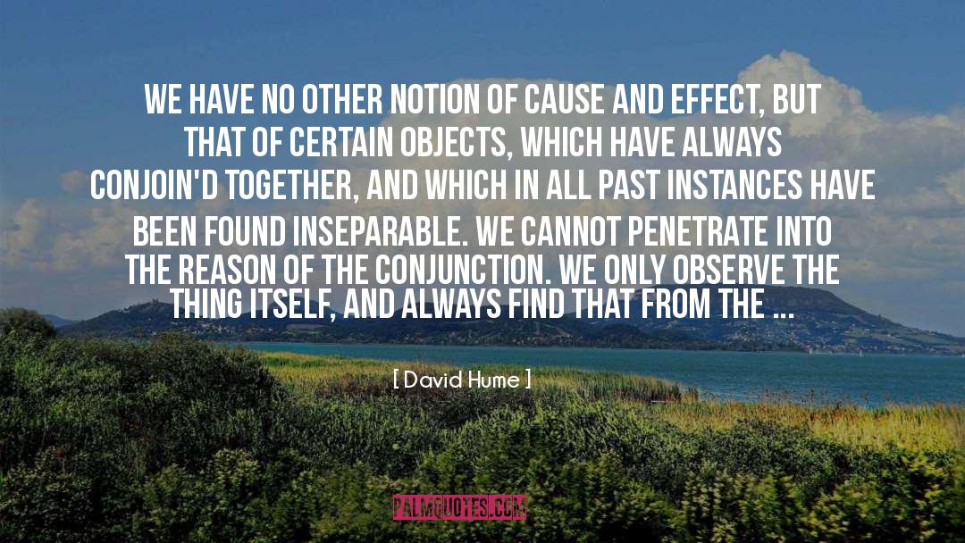 David Hume Quotes: We have no other notion