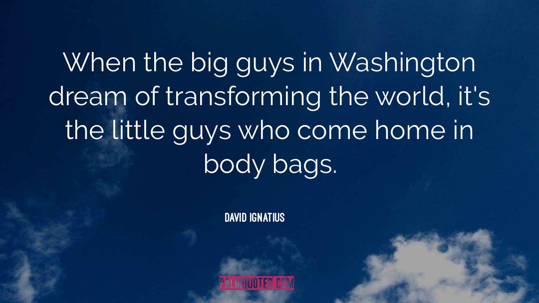 David Ignatius Quotes: When the big guys in