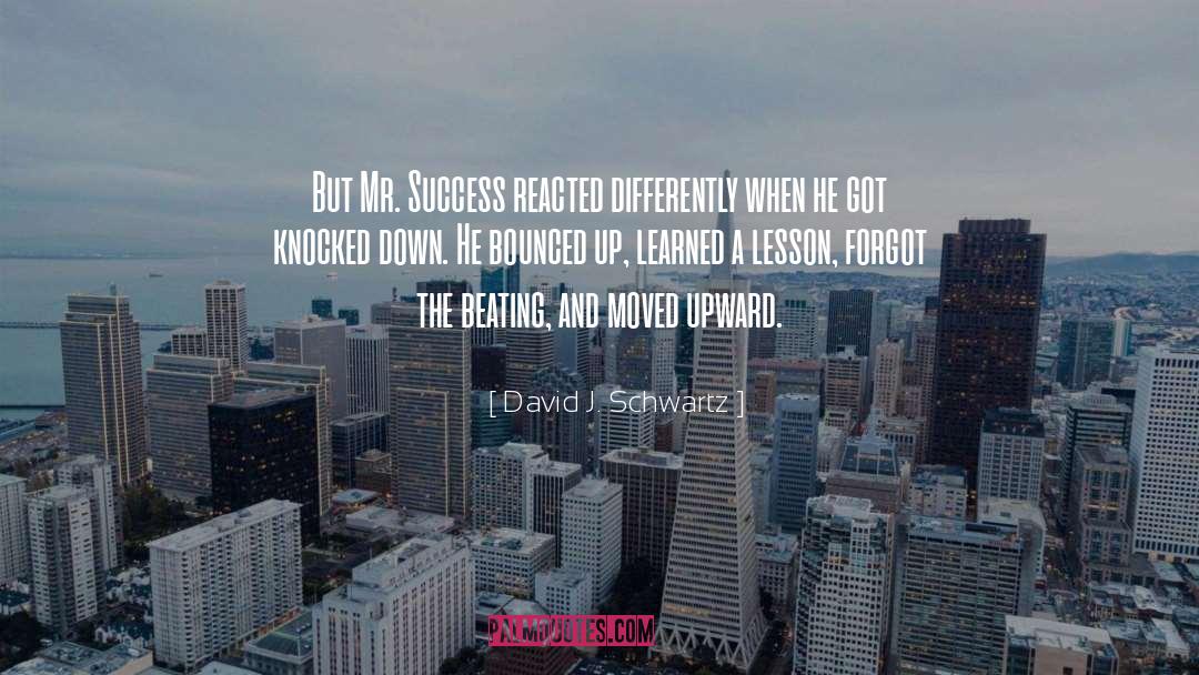 David J. Schwartz Quotes: But Mr. Success reacted differently