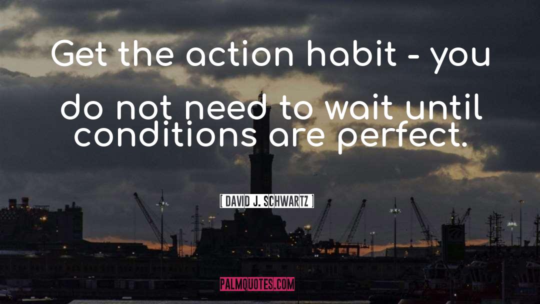 David J. Schwartz Quotes: Get the action habit -