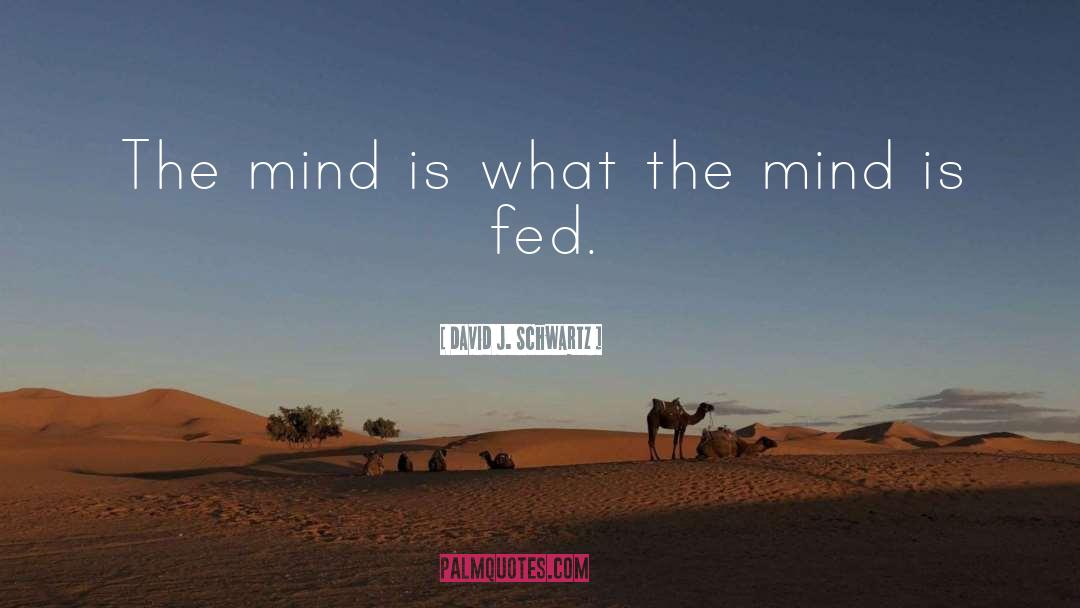 David J. Schwartz Quotes: The mind is what the