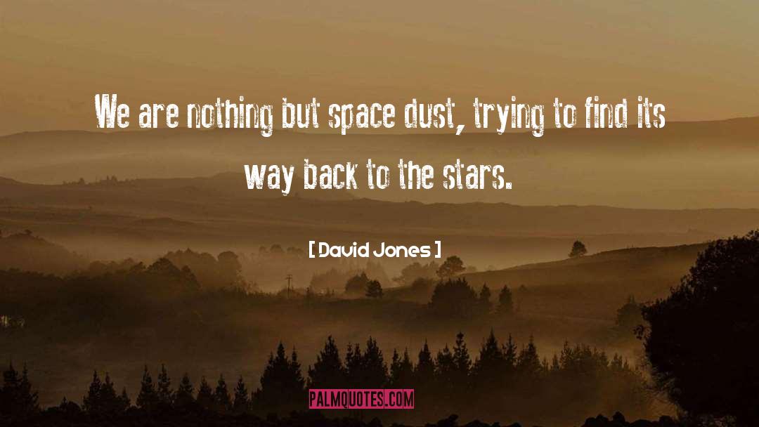 David Jones Quotes: We are nothing but space