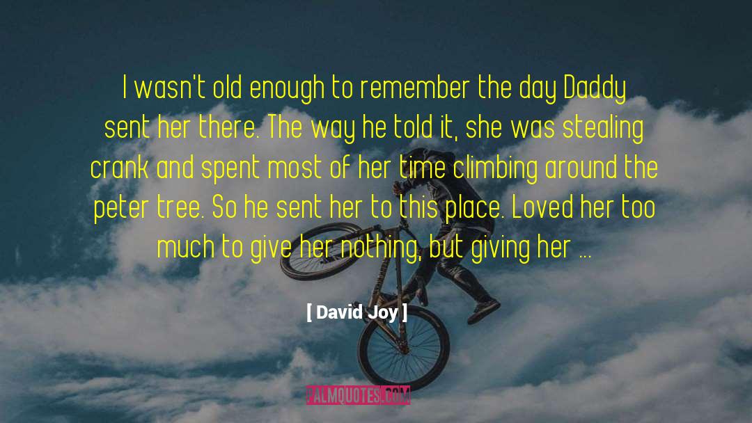 David Joy Quotes: I wasn't old enough to